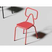 Chaise de collectivité en acier Pepper Corbetta design atypique Chaise de collectivité en acier Pepper Corbetta design atypique