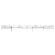 Vidaxl ensemble de clôture de jardin arquée 77,3x26 cm vert 146101