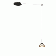 Arabella - Suspension décentralisée Ambre - Fabas Luce - LED 8W dimmable - Montage décentralisé - orange 8019282510475