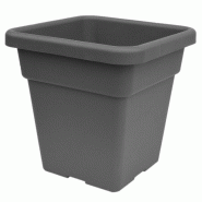 ArtPlast - Pot carré 38 cm, anthracite - Collection QUADRO MAXI - gris plastique polypropylène ZA2271