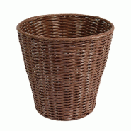 Bourriche polypro ronde chocolat Ø37.3x35cm - par 2 Bourriche polypro ronde chocolat Ø37.3x35cm - par 2