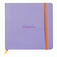 Carnet souple Rhodiarama iris A5, 160p./80 feuilles ivoire 90 g/m², dot grid - violet 117459C