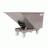 Chariot benne inox 600 à 900 litres 900 L Chariot benne inox 600 à 900 litres 900 L