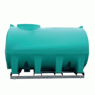 Cuve à vidange totale 8000L - PREMIUM - DURACUVE avec vanne Polypropylène DN50