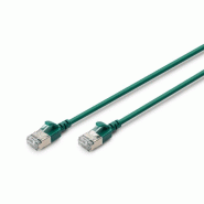 DIGITUS CAT 6A F-FTP Slim Patchkabel, 5m, vert, 5 m, vert - vert 4016032498001