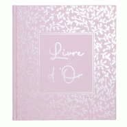 Exacompta Livre d'Or AutentiK 19x21 cm, 140 pages, coloris rose candy - 3130630473640