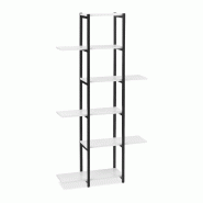 Helloshop26 - Étagère à plantes avec 6 niveaux pour salon ou véranda 150 x 78 x 24 cm en métal noir 13_0010982 - noir métal 3000245513713 Helloshop26 - Étagère à plantes avec 6 niveaux pour salon ou véranda 150 x 78 x 24 cm en métal noir 13_0010982 - noir métal 3000245513713