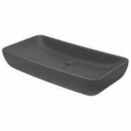 Helloshop26 - Lavabo de luxe rectangulaire vasque à poser de toilette lave-mains de salle de bain salle cosmétique maison mat 71 x 02_0002703 - 3000