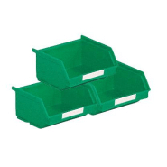 Lot de 50 bacs à bec en plastique 0,25 litre vert_0