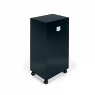 Meuble de rangement Rolly FU 2300 N - sur roulettes avec structure en Plexi noir et tiroirs noirs Meuble de rangement Rolly FU 2300 N - sur roulettes avec structure en Plexi noir et tiroirs noirs
