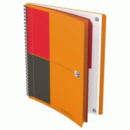 Oxford Lot de 5 Cahier Activebook rel. Intégrale B5 160p./80 feuilles 80g/m², ligné 6mm, avec intercalaires - 3020120097411