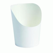 Packnwood FHC - 500 Pcs - Pot wrap en carton blanc 210GSP25BL - H79mm - 150g+18gPE - recyclable - micro-ondes et congélateur Packnwood FHC - 500 Pcs - Pot wrap en carton blanc 210GSP25BL - H79mm - 150g+18gPE - recyclable - micro-ondes et congélateur