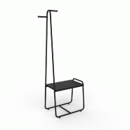 Présentoir Round  pour vitrine / dressing 64,5x42,5x185cm - noir mat