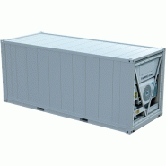 Reefer de 20 pieds - container maritime ice 20 - ice 20 hc - l5456 x l2294 x h2273 mm - 2900 kg