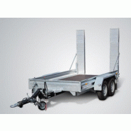 Remorque porte engin - Transport sécurisé et robuste pour machines de chantier