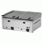 RM GASTRO Grill pierre de lave à gaz double 2x 31x48 TOP REDFOX - GL 60 GS - REDFOX - 0615402445573