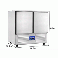 Saladette réfrigérée avec couvercle et plan de travail 1 portes - S900