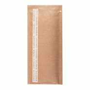 Serviette blanche 1/12 sous poche kraft vergé 33x33cm - par 250