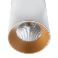 Suspension hidra led cob 18 w 1575 lumens cri80 3000k -angle 30º- coloris blanc extérieur et or intérieur