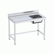 Table inox de préparation avec bac à droite sur support P 700 mm | Distform-bac A droite longueur 2800 mm - 8445842016833 Table inox de préparation avec bac à droite sur support P 700 mm | Distform-bac A droite longueur 2800 mm - 8445842016833