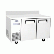 Table réfrigérée compacte positive 2 portes 370 L avec dosseret Atosa