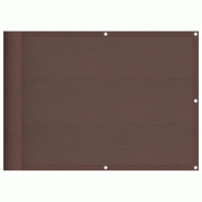 VidaXL Écran de balcon marron 75x1000 cm 100% polyester oxford Modèle Terrasse Epsilon - 4000384