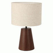 WellHome - Lampe de table avec base en métal Ø23x26,5cm - multi-matériau WH15270