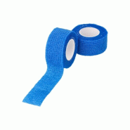 9 rouleaux de bande cohésive, auto-adhésive, 5 m x 2,5 cm, bleue - 99049
