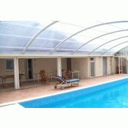 Abri piscine haut adossé - amovible et motorisé avec rail breveté_1