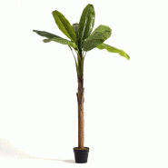 Bananier artificiel dans pot H 200 cm