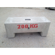 Bloc de béton moulé empilable - Masse 200kg Lestage - REF2190200