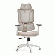 Chaise de bureau / chaise pivotante ERGOMY W Assise en tissu / dossier en tissu maillé beige mybuero - beige polyester 719262 Chaise de bureau / chaise pivotante ERGOMY W Assise en tissu / dossier en tissu maillé beige mybuero - beige polyester 719262