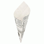 Cornet en papier ingraissable sans PFAS Times 70g 20x14cm - par 2000