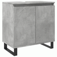 Helloshop26 - Armoire de salle de bain avec grand rangement industrielle 58 x 33 x 60 cm en bois d'ingénierie gris béton 02_0051099 - gris Bois mass