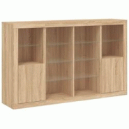 Helloshop26 - Buffet bahut commode armoire meuble de rangement organisateur cuisine salle de séjour salon avec lumières LED 3 pcs 02_0037215 - 30002 Helloshop26 - Buffet bahut commode armoire meuble de rangement organisateur cuisine salle de séjour salon avec lumières LED 3 pcs 02_0037215 - 30002