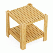 Helloshop26 - Table basse console d'appoint bois de pin 54 x 54 x 45 cm naturel 03_0010820 - 3000225424879