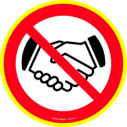 Panneaux rigides ronds hautes visibilités 300 mm pandémie - PNRPSCHV-NV04/NPSM_0