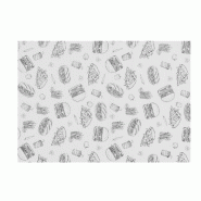 Papier ingraissable, HENDI, Motif illustration fast-food, 500 u., 250x350mm - 678275_0