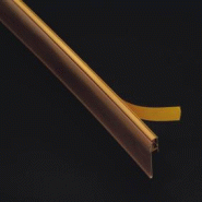 Porte étiquette basculant 40 x 1000 adhésif - Blanc pur RAL 9010