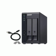 QNAP TR-002 Boîtier de disques de stockage Boîtier disque dur/SSD Noir 2.5/3.5