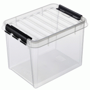 SmartStore Boîte de rangement CLASSIC 31 L, clips: noir - transparent matière synthétique 884291