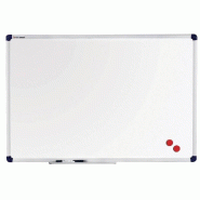 Tableau blanc effaçable à sec 60x90cm - Surface magnétique en acier de haute qualité - Cadre en aluminium anodisé