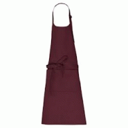 Tablier en coton bio avec grande poche - Wine - Taille unique - Kariban - Certifié GOTS Tablier en coton bio avec grande poche - Wine - Taille unique - Kariban - Certifié GOTS