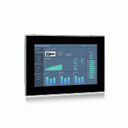 Panel PC industriel fanless 10.1 pouces 16:10 WXGA pour HMI, supervision et automatisation - EVI-10WAC - Intel Core i3/i5/i7, IP66, TPM 2.0