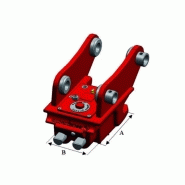 Attache rapide mécanique ou hydraulique réversible