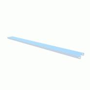 Chapeau de gondole GP25 blanc 9003 3x6x133 cm
