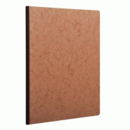 Clairefontaine Lot de 5 Cahier Age Bag A4, 192p./96 feuilles 90 g/m² brochure dos toilé, couv. Coloris tabac, quadrillé 5x5 - 3329680791426