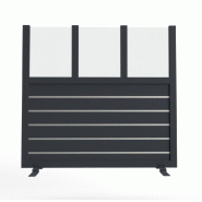 Claustra pour terrasse Standard 191x180cm - noir sablé