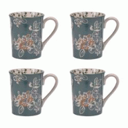 Coffret de 4 mugs Faustine 30 cl - Vert Rond Grès Table Passion - vert Grès 3106232386206 Coffret de 4 mugs Faustine 30 cl - Vert Rond Grès Table Passion - vert Grès 3106232386206
