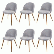 Décoshop26 - Lot de 2 chaises de salle à manger tissu velours gris clair en bois style rétro 04_0002118 - gris 3000064032693 Décoshop26 - Lot de 2 chaises de salle à manger tissu velours gris clair en bois style rétro 04_0002118 - gris 3000064032693